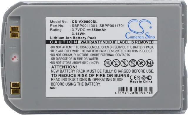 Main image of Estry Battery Replacement for LG V VX9800 VX-9800 SBPP0011701 SBPP0011301