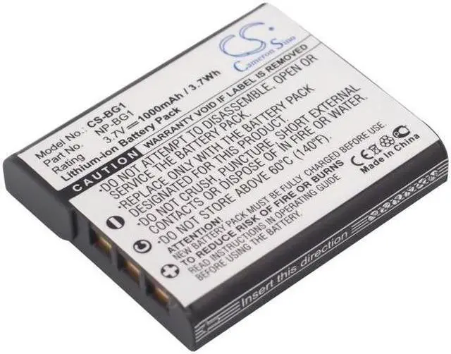 Main image of Estry Battery Replacement for DSC-W120 DSC-W290/T DSC-T70 DSC-W100S DSC-H70S DSC-W100B DSC-H20 DSC-W70B DSC-W150/R 
 DSC-W70S DSC-W115 DSC-W290 DSC-W100B NP-FG1 NP-BG1