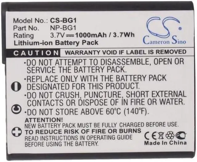 Alt view image 5 of 5 - Estry Battery Replacement for DSC-W120 DSC-W290/T DSC-T70 DSC-W100S DSC-H70S DSC-W100B DSC-H20 DSC-W70B DSC-W150/R 
 DSC-W70S DSC-W115 DSC-W290 DSC-W100B NP-FG1 NP-BG1