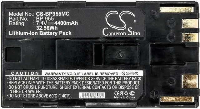 Alt view image 5 of 5 - Estry Battery Replacement for XF305 XL H1 XH G1 EOS C100 XF100 EOS C100 Mark II XH A1S XF300 XL1 XH A1 GL2 XL H1A XL2 XM2 XF105 XL1S BP-955