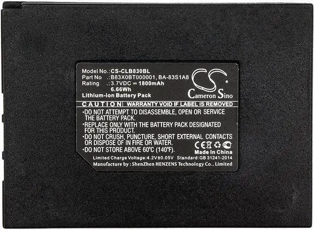Alt view image 3 of 3 - Estry Battery Replacement for CipherLAB 8300 BA-83S1A8 B8370BT000004 B837GA00131 B83X0BT000001 KB1A371800L86