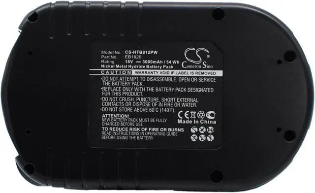 Main image of Estry Battery Replacement for DV 18DV DS 18DVB2K CJ 18DLX WR 18DMR G 18DL DV18DVC DH 18DLX C 18DL DV 18DVKS C 6DD EB 1826HL EB 18B EB 1824L EB1820 EB 1830H EB 1820L EB 1812S EB 1830HL EB 1814SL