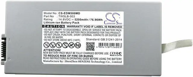 Alt view image 3 of 3 - Estry Battery Replacement for EDAN IM8 IM8F IM80 Patient s M50 IM50 M80 IM60 IM70 TWSLB-003 TWSLB-002 01.21.064143