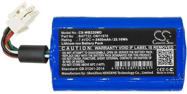 Alt view image 3 of 5 - Estry Battery Replacement for Pressure unit Connex Spot Grason-Stadler Connex Spot Connex Spot Protocol TM78370 901000 BATT22 OM11878