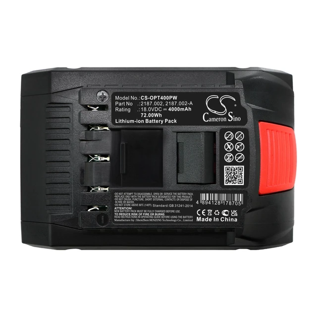 Alt view image 5 of 5 - Estry Battery Replacement for ORGAPACK OR-T400 OR-T450 OR-T250 2187.002 2187.002-A 2187.004 H-2386-BATT