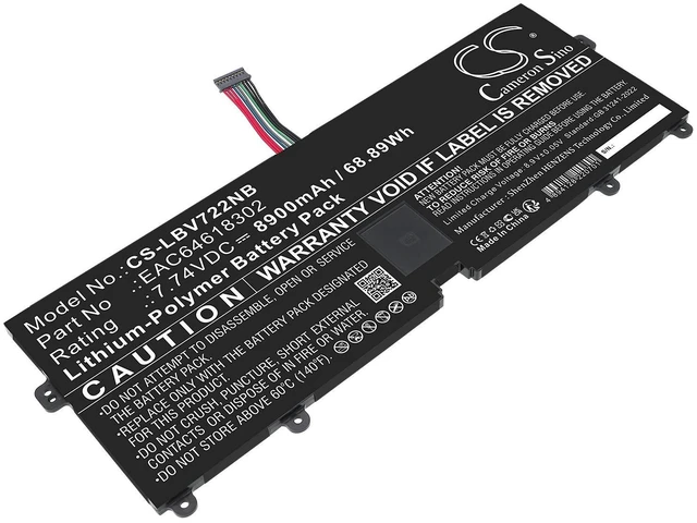 Main image of Estry Battery Replacement for LG 17Z90N 15Z990 16T90P 17Z95P 17Z95N Gram 16 Thin Mobile Client 15 Gram 17 15Z90P 15ZT90P Gram 15 16Z90P Gram 17 Ultra 17Z90P 15Z90N EAC64618302 LBV7227E
