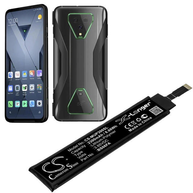 Alt view image 5 of 5 - Estry Battery Replacement for KLE-H0 Black Shark 3S 5G Black Shark 3S Black Shark 3 5G KLE-A0 Black Shark 3 BS06FA