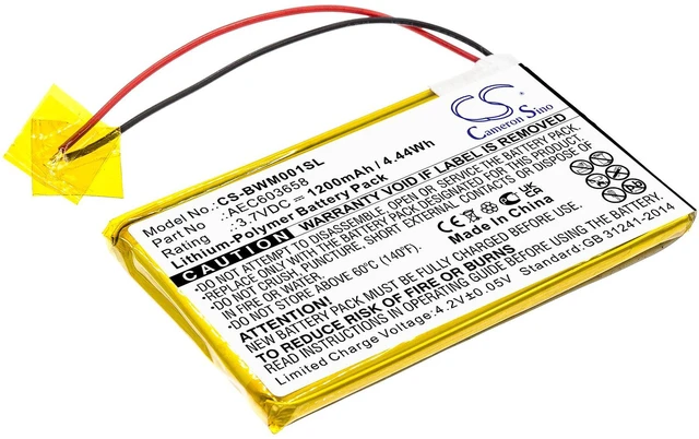 Main image of Estry Battery Replacement for BW GasAlert Micro Clip XL Gasalert Microclip Gas Detector MC-XW00-Y-CN-00 MCXL-MPCB1 MC-XW00 MC-XW00-Y AEC603658