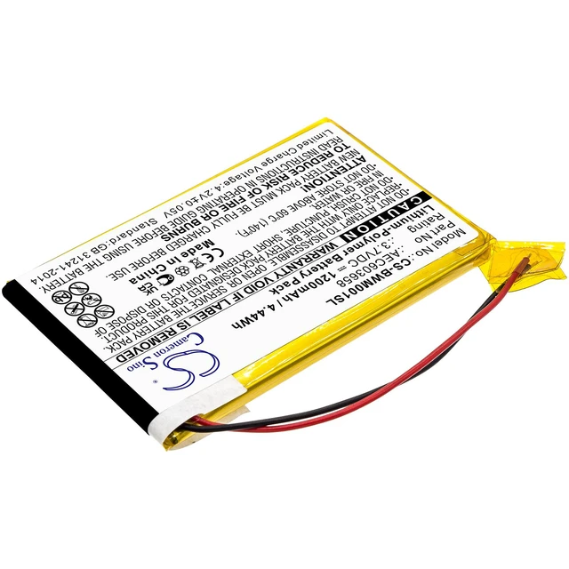 Alt view image 2 of 5 - Estry Battery Replacement for BW GasAlert Micro Clip XL Gasalert Microclip Gas Detector MC-XW00-Y-CN-00 MCXL-MPCB1 MC-XW00 MC-XW00-Y AEC603658