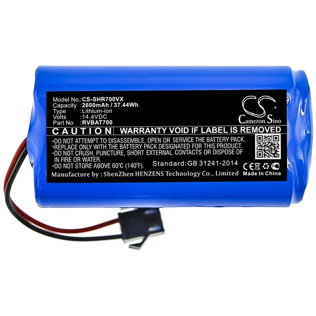 Alt view image 3 of 4 - Estry Battery Replacement for Shark ION Robot 755 ION Robot 700 RV700 ION Robot 700 ION Robot 720 RV700 RV720 RV755 RV750 ION Robot 750 RVBAT700