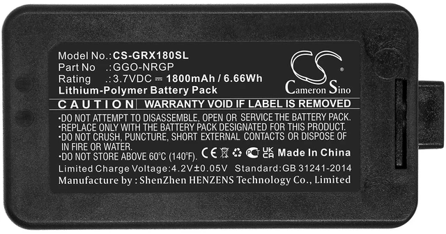 Alt view image 3 of 4 - Estry Battery Replacement for Green-GO WBPX Wireless Beltpack GGO-NRGP