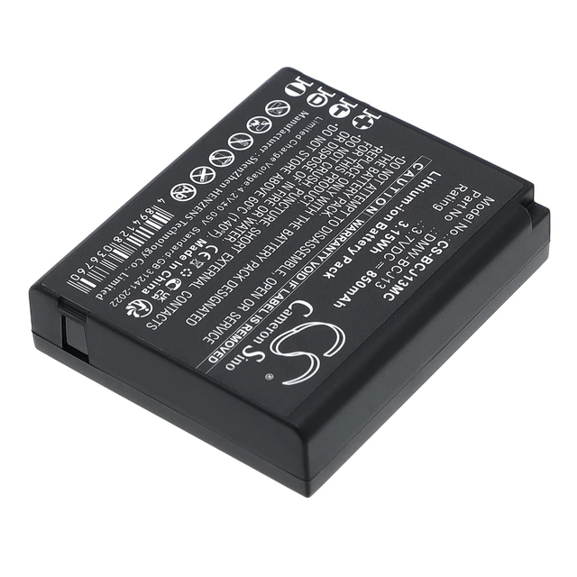 Alt view image 2 of 5 - Estry Battery Replacement for D-LUX5E D-LUX6 V-LUX 3 D-LUX5 V-LUX 2 BP-DC9 18719 BP-DC9E BP-DC9U 18720