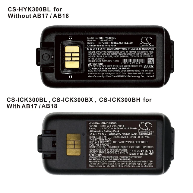 Alt view image 5 of 5 - Estry Battery Replacement for EDA60K CK3B CK3X CK3XR CK70 CK71 CK65 CK75 318-063-002 318-034-003 318-046-031 318-034-023 318-034-034 318-034-033 318-046-001 318-034-001 50135498-001 318-034-013