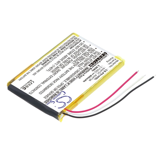 Alt view image 2 of 5 - Estry Battery Replacement for GoGear SA6044 GoGear SA6087 GoGear SA6037 GoGear SA6045 GoGear SA6145 978733201021 A24738 A24737