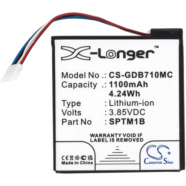Alt view image 3 of 5 - Estry Battery Replacement for GP Hero 7 Silver Hero 7 White SPTM1B