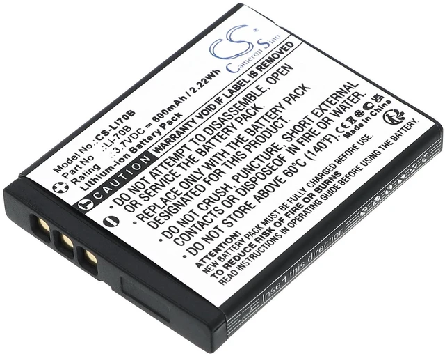 Main image of Estry Battery Replacement for VG-110 VG-120 FE-4040 VG-140 X-940 VG-130 FE-4020 Li-70B