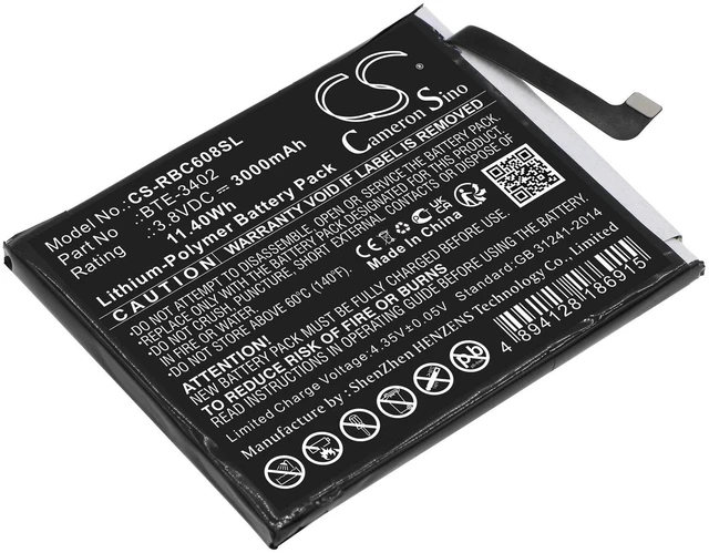 Main image of Estry Battery Replacement for Orbic Q10 4G JOY ORB608LBVZPP RC608L RC609L BTE-3402