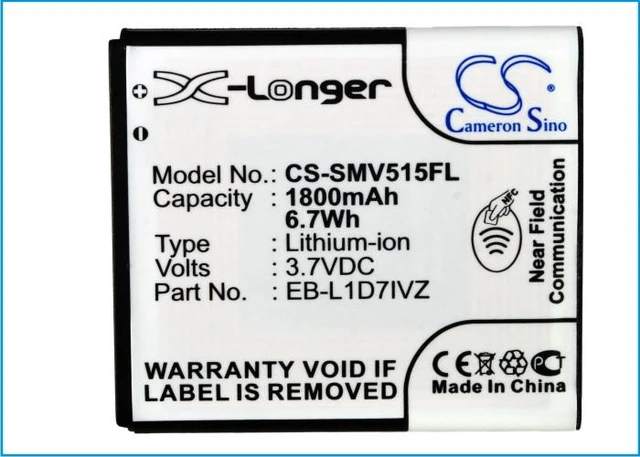 Alt view image 5 of 5 - Estry Battery Replacement for Verizon Nexus 4G LTE Nexus i515 SCH-I515 Nexus EB-L1D7IVZ EB-L1D7IVZBSTD SAMI515BATS