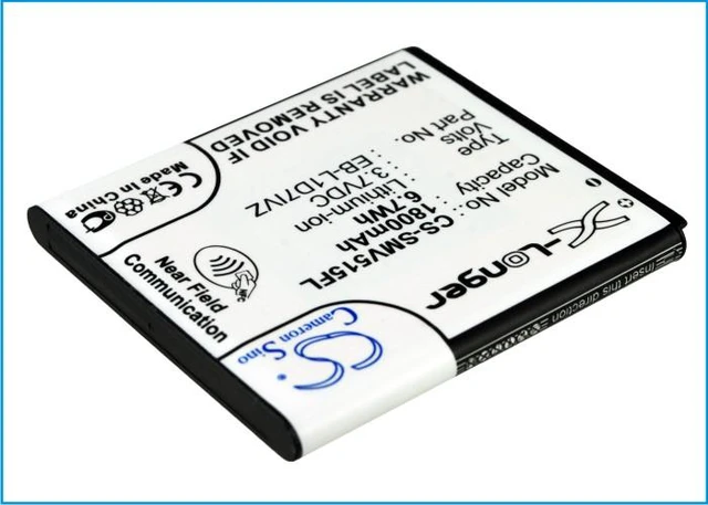 Alt view image 3 of 5 - Estry Battery Replacement for Verizon Nexus 4G LTE Nexus i515 SCH-I515 Nexus EB-L1D7IVZ EB-L1D7IVZBSTD SAMI515BATS