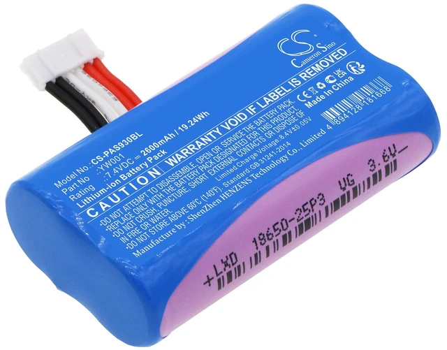 Main image of Estry Battery Replacement for Pax A910 YW001