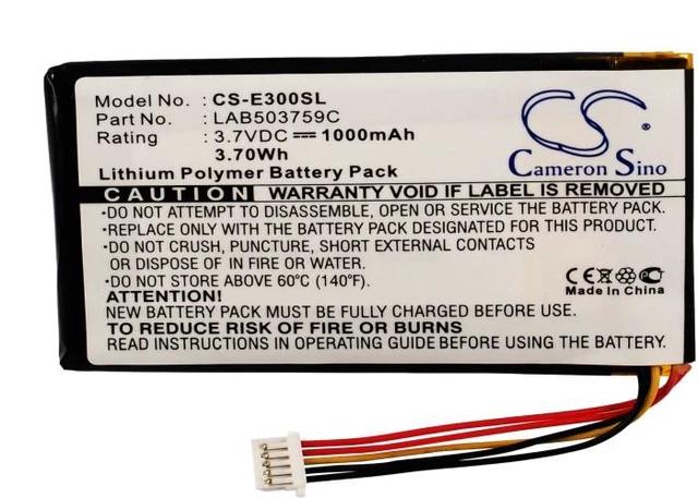 Alt view image 5 of 5 - Estry Battery Replacement for Genio E350 Genio E355 Genio E310 Genio E300 Genio E330 Genio E340 Genio E335 LAB503759C