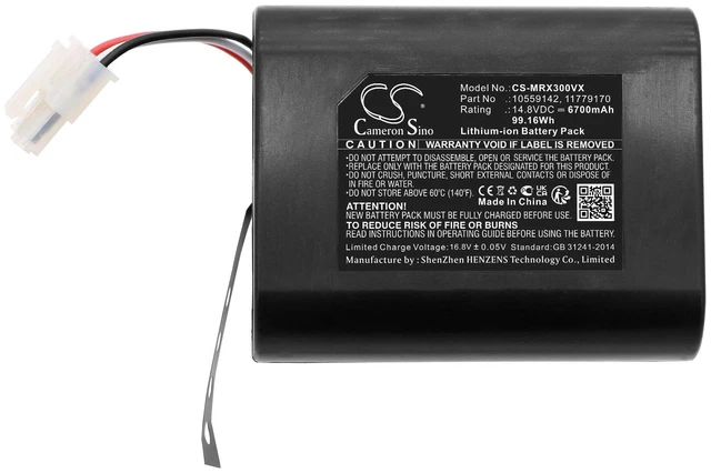 Alt view image 3 of 5 - Estry Battery Replacement for Miele Scout RX3 Scout RX2 11779170 10559142