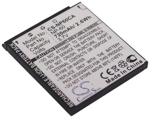 Main image of Estry Battery Replacement for Exilim Zoom EX-Z85SR Exilim EX-Z29PE Exilim EX-Z90PK Exilim Zoom EX-S10BE Exilim Zoom EX-Z80BE Exilim Zoom EX-Z85BN Exilim Zoom EX-Z20 Exilim Zoom EX-Z9PK NP-60