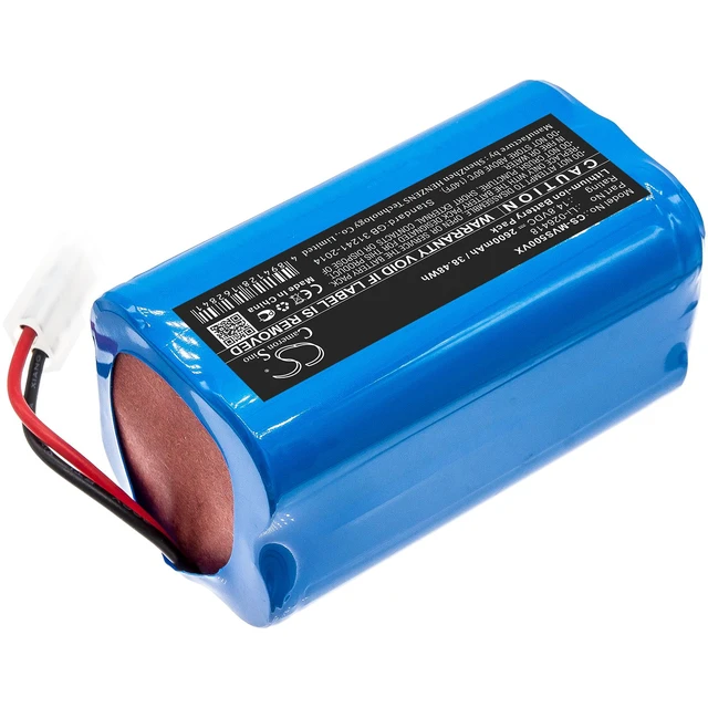 Alt view image 2 of 5 - Estry Battery Replacement for Bob Standard Bob PetHair WPP56002 WP460011RO Junior WJ540011 Pro SJP110020 PetHair Plus 2.0 Robot Vacuum WPP56001