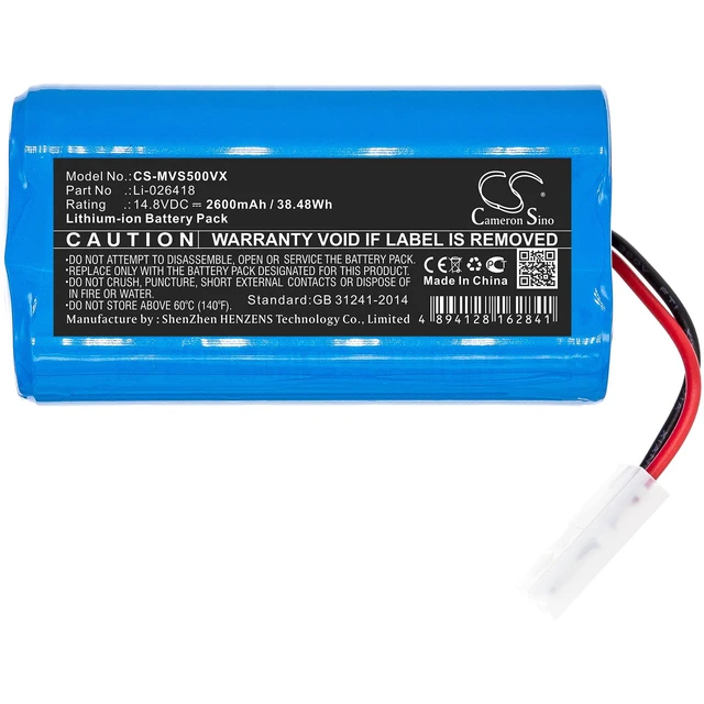 Alt view image 3 of 5 - Estry Battery Replacement for Bob Standard Bob PetHair WPP56002 WP460011RO Junior WJ540011 Pro SJP110020 PetHair Plus 2.0 Robot Vacuum WPP56001