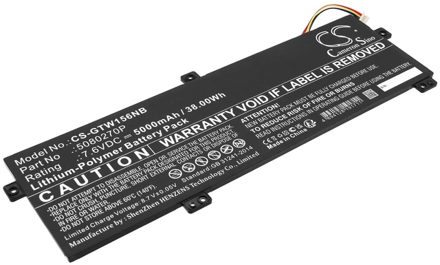 Main image of Estry Battery Replacement for Gateway GWTN156-11BK U3576127PV U3576127 U3576127PV-2S1P 5080270P