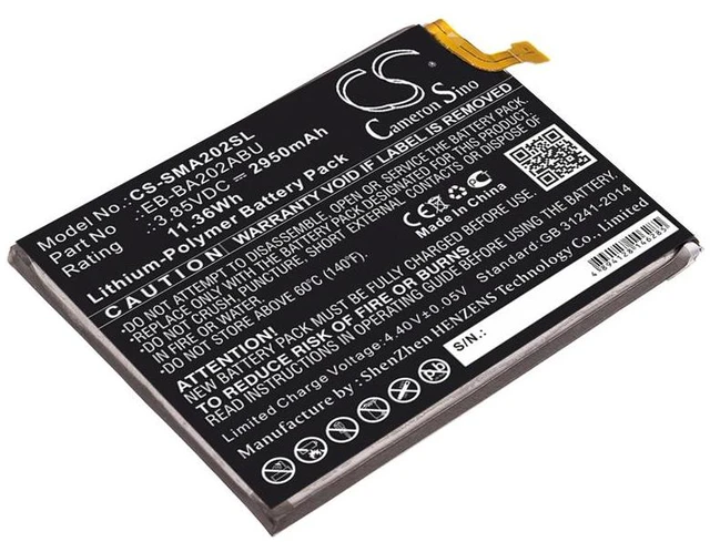 Main image of Estry Battery Replacement for A20e A10e 2019 SM-A102U1 SM-A202 A10e SM-A202F/DS SM-A102U SM-A102P SM-A102 SM-A102V SM-S102DL SM-A102N SM-A202J GH82-20188A EB-BA202ABU