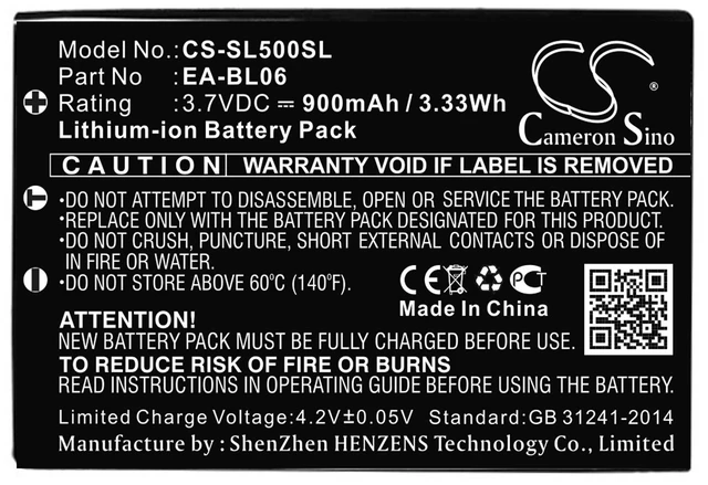 Alt view image 3 of 3 - Estry Battery Replacement for Sharp Zaurus SL-5000 Zaurus SL-5500 Zaurus C760 Zaurus SL-C700 Zaurus SL-5000D Zaurus C750 EA-BL06
