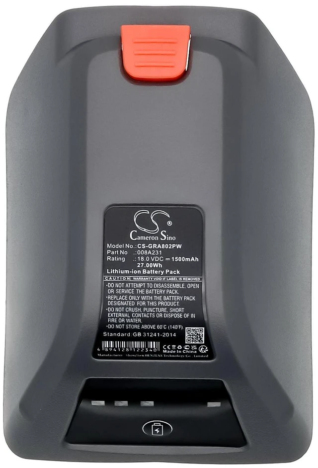 Alt view image 5 of 5 - Estry Battery Replacement for 8025-20 Comfort Wand-Schlauchbox 35 roll-up automatic Li 008A231