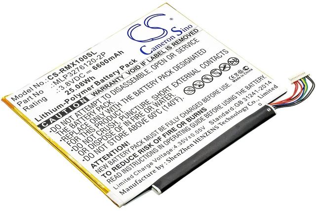 Main image of Estry Battery Replacement for Verizon Ellipsis 10 16GB QTAIR7 Ellipsis 10 Ellipsis 10 XLTE MLP3276120-2P