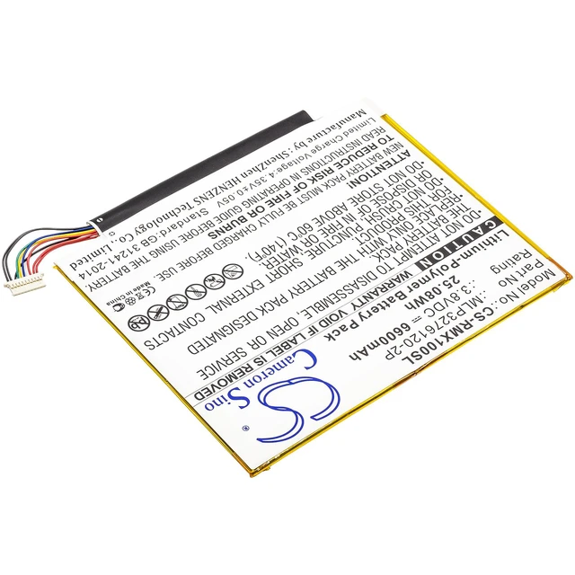 Alt view image 2 of 5 - Estry Battery Replacement for Verizon Ellipsis 10 16GB QTAIR7 Ellipsis 10 Ellipsis 10 XLTE MLP3276120-2P