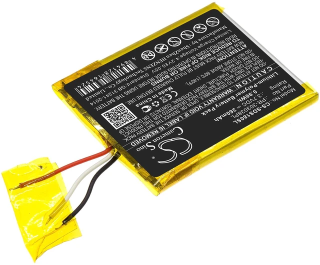 Alt view image 2 of 5 - Estry Battery Replacement for SD SDMX18R-004GI-A57 SDMX18R-004GK-A57 Clip Plus SDMX18R-004GB-A57 Sansa Clip+ SDMX18R-004GR-A57 SDMX18R-008GK-A57 PR-303038PL