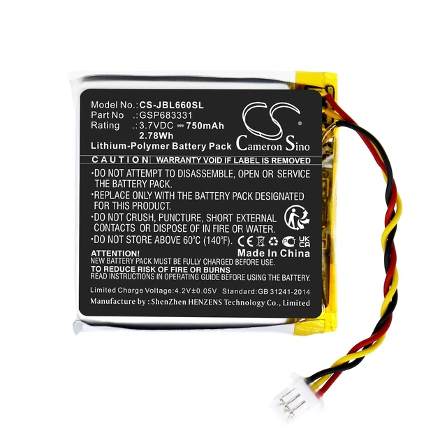 Alt view image 3 of 5 - Estry Battery Replacement for Live 660NC Live 660 GSP683331