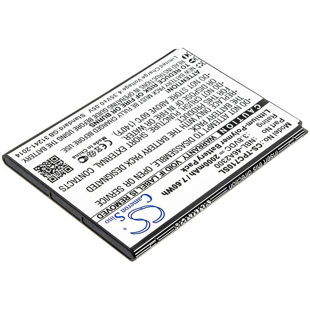 Alt view image 2 of 3 - Estry Battery Replacement for Neffos C7a TP705A NBL-46A2300