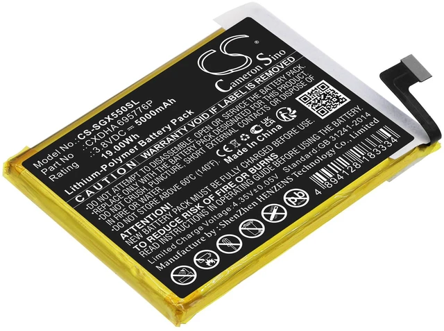 Main image of Estry Battery Replacement for SkyGolf SkyCaddie SX550 CXDHA 695776P