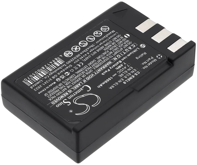 Alt view image 2 of 5 - Estry Battery Replacement for NK DSLR-D40C DSLR-D60 DSLR-D40X D40X D5000 D60 D3000 D40A DSLR-D40 D40 DSLR-D40A D40C EN-EL9A EN-EL9E EN-EL9