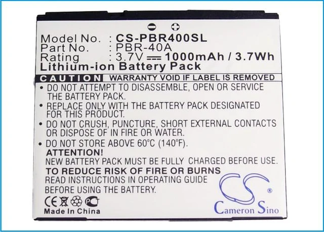 Alt view image 5 of 5 - Estry Battery Replacement for Pantech P9050 Laser P9050 5HTB0102B0A PBR-40A