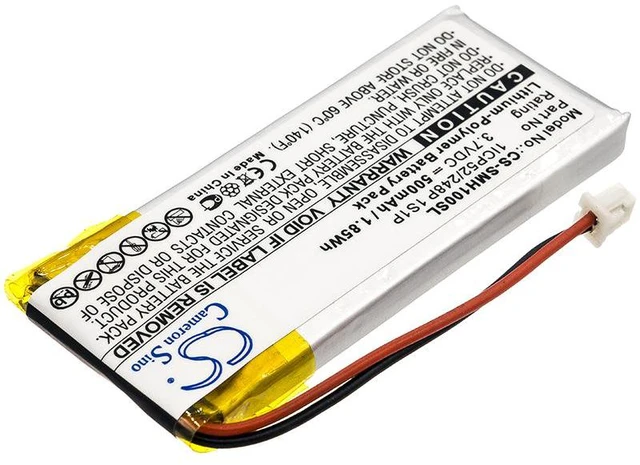Alt view image 2 of 5 - Estry Battery Replacement for Sena SMH-10 Lifespan SMH-10 1ICP52/248P 1S1P
