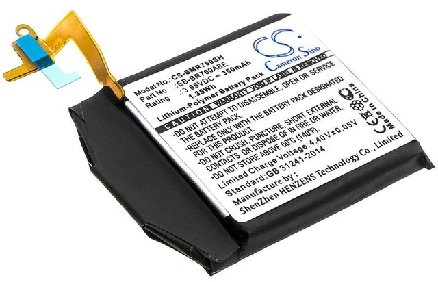 Main image of Estry Battery Replacement for Gear S3 classic LTE Gear S3 Frontier Gear S3 Classic SM-R765 SM-R770 SM-R760 Gear S3 Frontier SM-R760 Gear S3 frontier LTE EB-BR760 EB-BR760ABE