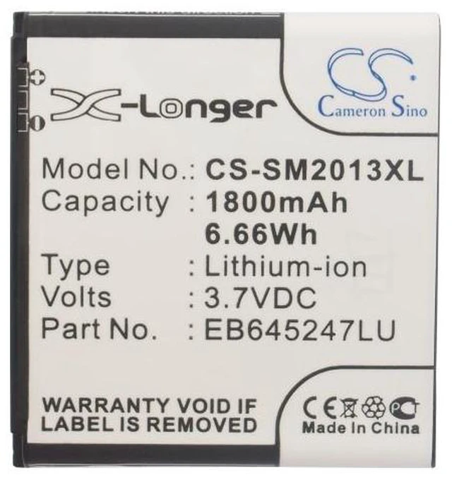 Alt view image 5 of 5 - Estry Battery Replacement for GT-B9388 SCH-W2013 EB645247LL EB645247LU
