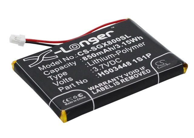 Alt view image 3 of 5 - Estry Battery Replacement for SkyGolf SkyCaddie Aire 2 SkyCaddie Aire SkyCaddie Aire II X8F H503448 1S1P