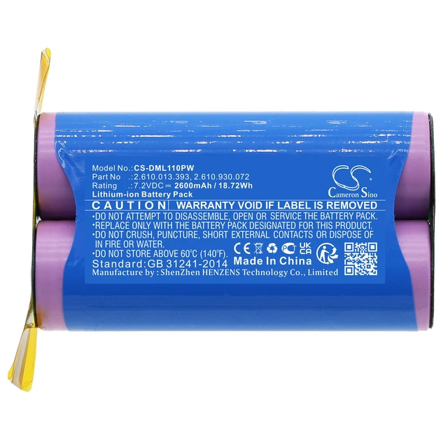 Alt view image 3 of 3 - Estry Battery Replacement for DL Stylus 1100 1120 1100-25 1100LI Driver 1120 2.610.013.393 2.610.930.072