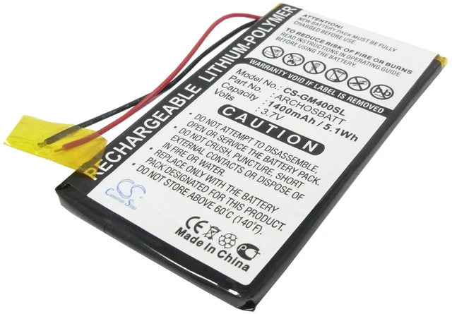 Main image of Estry Battery Replacement for Archos PocketDISH AV402E Gmini 400 Gmini 402 AV402E Gmini 402CC ARCHOSBATT
