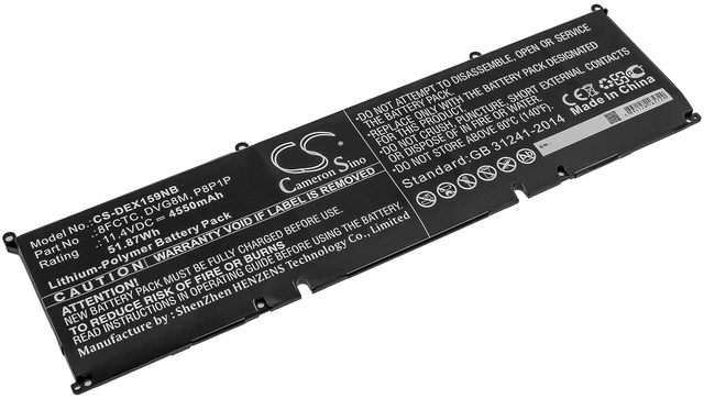 Main image of Estry Battery Replacement for DELL XPS 15 9500 XPS 15-9500-R1945TS XPS 15-9500-R1505S XPS 15-9500-R1845TS XPS 15-9500-R1845S 8FCTC P8P1P DVG8M