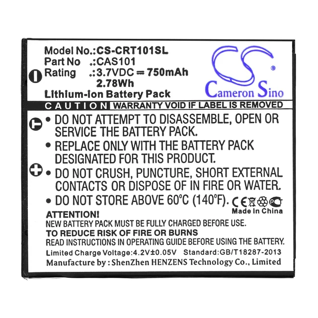 Alt view image 3 of 3 - Estry Battery Replacement for Creative Vado VF0570 Vado Video Cam Vado Pocket HD CAS101