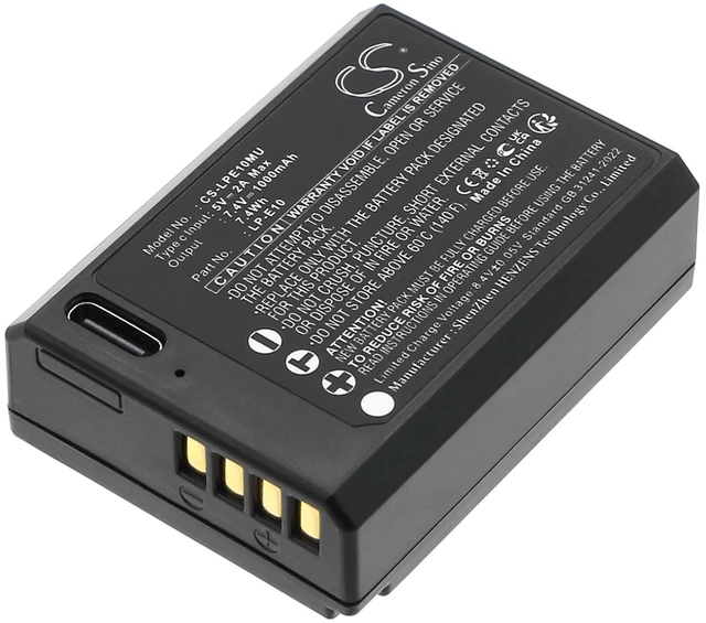 Main image of Estry Battery Replacement for EOS KISS X50 DS126621 EOS 1200D EOS 1100D EOS REBEL T5 DS126291 EOS 4000D EOS Kiss X90 EOS 1300D EOS Kiss X70 iGuide IMS-5 EOS Rebel T6 DS126491 LP-E10
